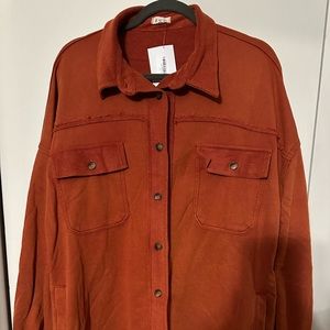NWT - P.O.L. Burnt orange shacket
